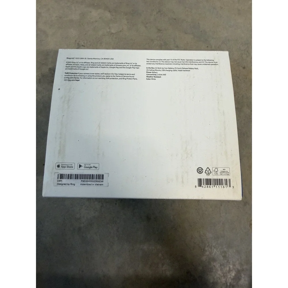 3 Pack Ring Stick Up Camera Indoor/Outdoor Battery Wire Free Brand New Open Box